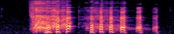 Spectrogram of a person laughing